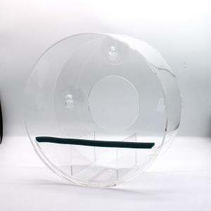 Round Clear Acrylic Bird House with Sucker China Manufacturer